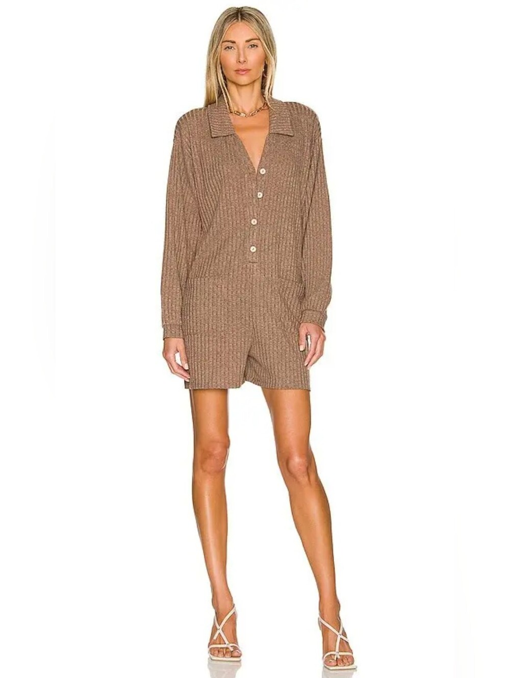 Onia Revolve Ribbed‎ Knit Playsuit Romper Jumpsuit M